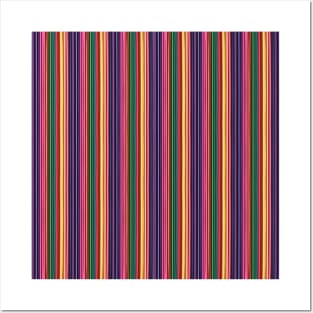 Vertical 3D Stripes Pattern Posters and Art